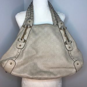 Pre-owned Authentic Gucci leather shoulder bag